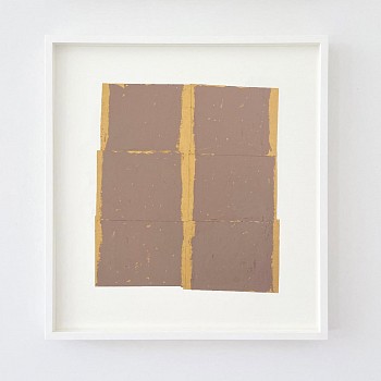 Sean Noonan -&nbsp;Twin Columns, Mauve Test, 2022 oil on paper 12 1/2 x 11 inches noon018