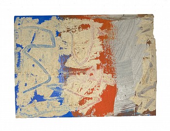 Sean Noonan -&nbsp;Wadidli, 2022 oil on found wood 7 1/2 x 10 inches noon024