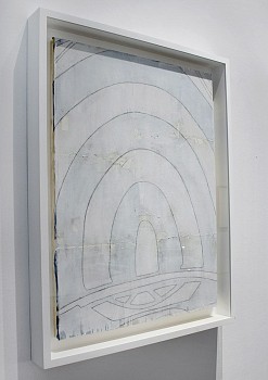 Eugene Brodsky (LA) - Ghost (Target), 2020 mixed media on canvas 45 3/4 x 35 3/4 inch frame / 40 x 30 inch canvas  BROD407