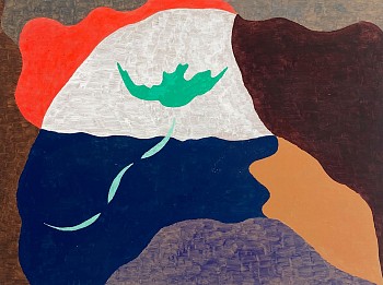 Vinna Begin (LA) - Untitled, 2023 acrylic on panel 12 x 16 inches BEG055