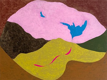 Vinna Begin (LA) - Untitled, 2023 acrylic on panel 12 x 16 inches BEG057