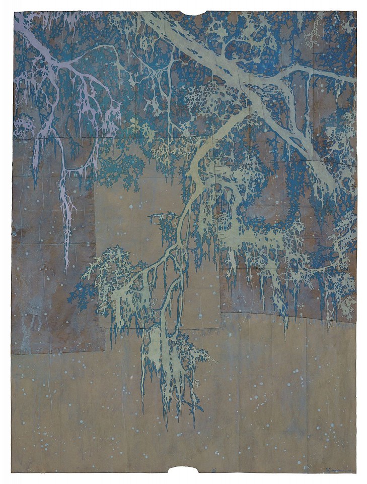 Maysey Craddock
folded wing, fading sun, 2023
CRADD101
gouache and thread on found paper, 48 x 36 inches / 52 1/2 x 40 1/2 inches framed
Frame + $2,500.00