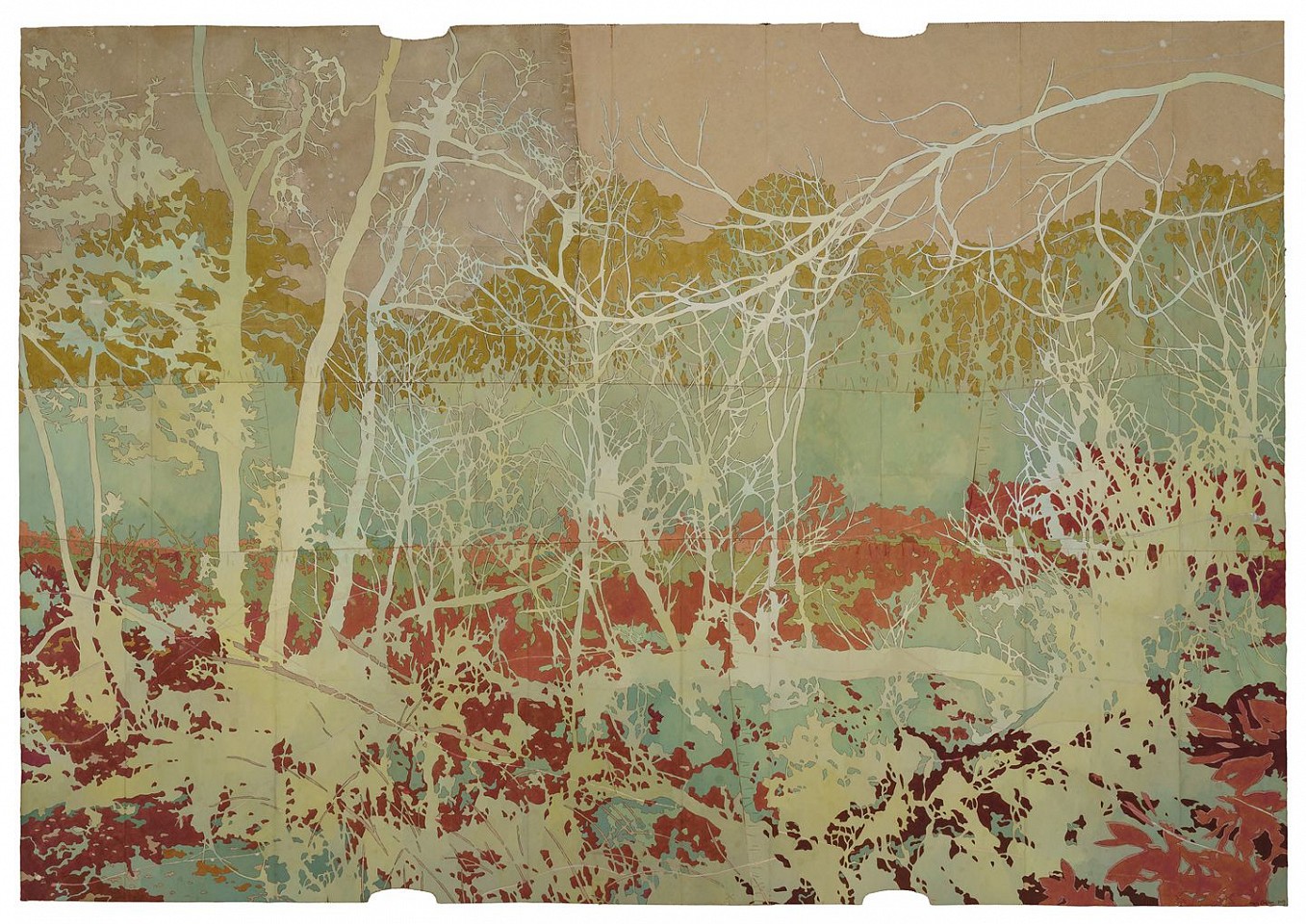 Maysey Craddock
from the remnant, a new field, 2023
CRADD103
gouache, flashe, and thread on found paper, 40 x 58 inches / 45 1/2 x 63 inches framed
Frame + $3,200.00