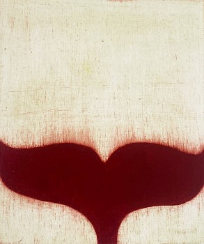 Isabel Bigelow - red fluke, 2013 oil on paper 11.5 x 10 inches BIG1399