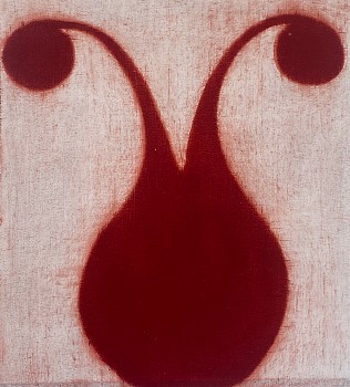 Isabel Bigelow - sprouting bulb, 2013 oil on paper 11.5 x 10 inches BIG1380