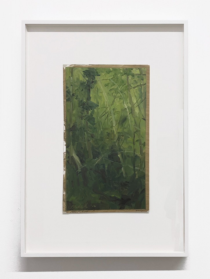 Peter Schroth
Jungle, 2002
SCHR678
oil on paper, 14 x 8 inch image / 23 x 16 3/4 inch frame