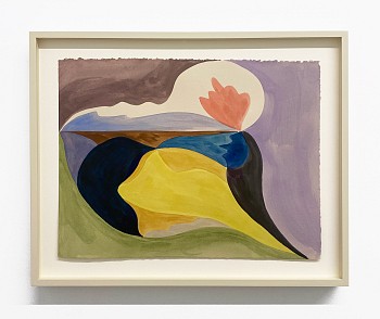 Work: Vinna Begin Untitled, 2023 watercolor on paper 11 1/4 x 15 inches / 14 1/4 x 17 3/4 inches framed BEG058