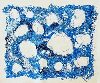 Elaine Escobar (LA) -&nbsp;The Clouds, 2023 embroidery 26 x 29 inches ESCO011