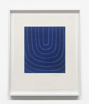 Isabel Bigelow - ripple 4, 2015 monoprint 18 x 15 inch paper / 11 x 10 inch image / 20 3/4 x 17 1/2 inches framed BIG114