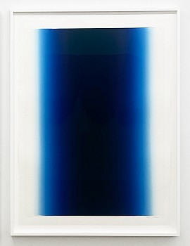 Work:&nbsp;Betty Merken Illumination, Prussian. #06-23-09, 2023 oil monotype on rives bfk paper 53 x 39 inch paper / 48 x 36 inch image MER1049