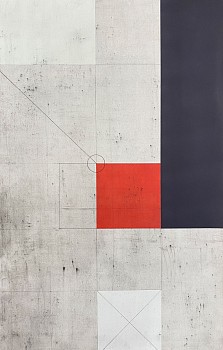 Doug Glovaski -&nbsp;Overpass #5, 2023 acrylic and pencil on paper 40 x 26 inches GIOV566