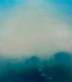 Work: Michael Abrams Deer Lick Brook, 2023 oil on canvas 23 x 20 inches ABR441