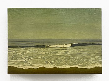 Clay Wagstaff -&nbsp;Ocean no. 43, 2012 oil on panel 13 x 19 inches WAG280