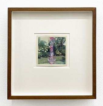 Randi Malkin Steinberger -&nbsp;Rosey, 2016 vintage photograph and nail polish 3 1/2 x 3 1/2 inches image / 10 x 9 1/2 inches framed Stein329