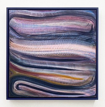 Work: lapsing time, 2023 oil on canvas 30 x 30 inches / 31 3/4 x 31 3/4 inches framed ONEI116