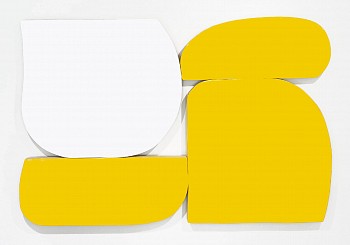 Andrew Zimmerman - Juane Genet with White, 2024 Automotive paint on wood 48 x 72 x 1 3/4 inches ZIM1137