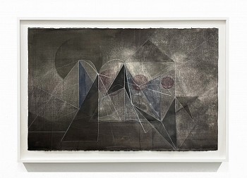 Work:&nbsp;Moonlight, 2024 mixed media on paper 26 x 40 inches / 31 1/2 x 44 1/2 inches framed GER178