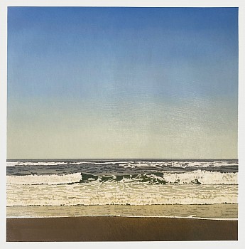 Clay Wagstaff -&nbsp;Ocean no. 85, 2024 oil on paper 30 x 30 inches WAG400