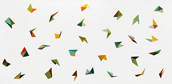 Jen Wink Hays - Untitled 1, 2024 gouache on paper 56 x 110 inches JWH161