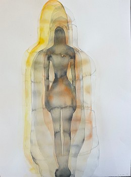 Kim McCarty (LA) - Untitled, 2024 watercolor on paper 30 x 22 inches MCCAR128