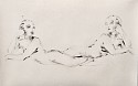 Kim McCarty (LA), Reclining Ladies
2024, monoprint with oil and watercolor