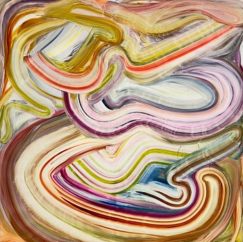 Fran O'Neill -&nbsp;in between, 2024 oil on canvas 72 x 72 inches ONEI128