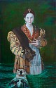 Andrea Hornick, Sea Otter Shepherds Antea out of Heartbreak into Forward Motion; Ripples Carry Audacity of Choosing Lovers Out through the Ages; Her Courage Expanded by that of Foremothers’ Elemental Challenges
2015, oil on linen