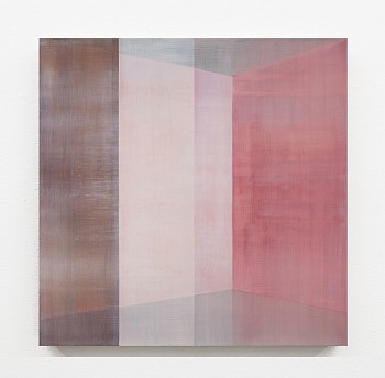 Karin Schaefer (LA) - Return, 2024 oil on panel 40 x 40 inches SCHAE133