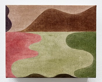 Work: Metta, 2024 pigment on canvas 8 x 10 inches BEG100