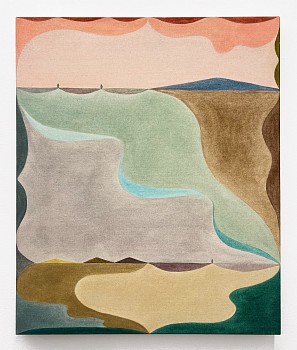 Work: Day In, 2024 pigment on canvas 36 x 30 inches BEG108