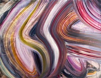 Fran O'Neill -&nbsp;sign, 2024 oil on canvas 56 x 72 inches ONEI129