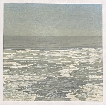 Clay Wagstaff -&nbsp;Sea Foam no. 2, 2016 oil on paper 26 x 26 inches WAG359