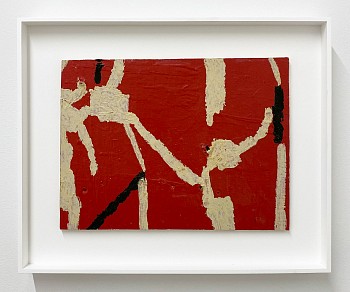 Work:&nbsp;Sean Noonan Salvage Gates, 2024 oil on found wood 10 x 13 1/2 inches / 14 1/2 x 18 inches framed noon070