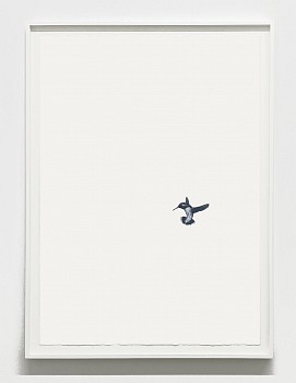 Shelley Reed -&nbsp;Glance, 2025 oil on paper 41 1/2 x 29 1/2 inches / 45 x 34 inches framed REE325