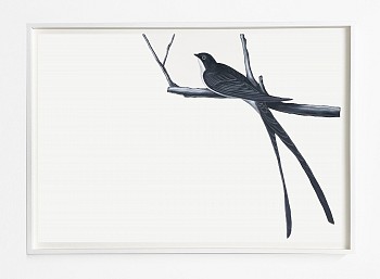 Work:&nbsp;Nestled, 2024 oil on paper 40 x 26 inches / 44 x 30 inches framed ree323