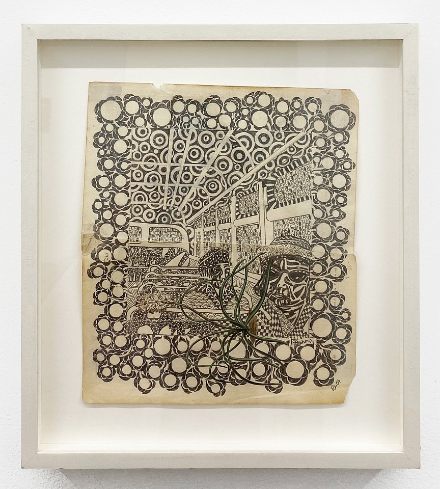 Roz Leibowitz
The Bus Ride (greenery), 2007
LEIB053
pencil on antique print, 10 1/2 x 9 inches / 14 1/2 x 15 inches framed
