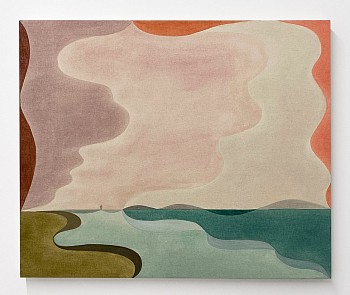 Work:&nbsp;Greenroom, 2025 pigment on canvas 30 x 36 inches BEG123