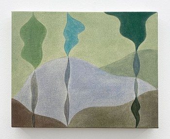 Vinna Begin - Initial, 2025 pigment on canvas 16 x 20 inches BEG133