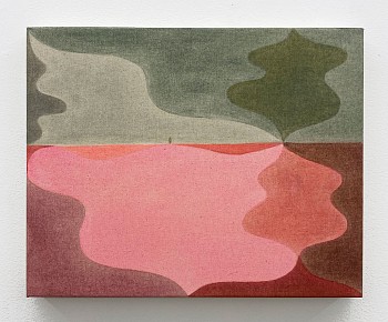 Vinna Begin - Mirror, 2025 pigment on canvas 16 x 20 inches BEG134