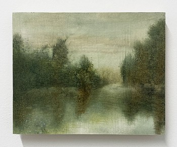 Work:&nbsp;Poogy Bjerklie Gentle Morning, 2024 oil on paper mounted on wood panel 8 x 10 inches BJE232