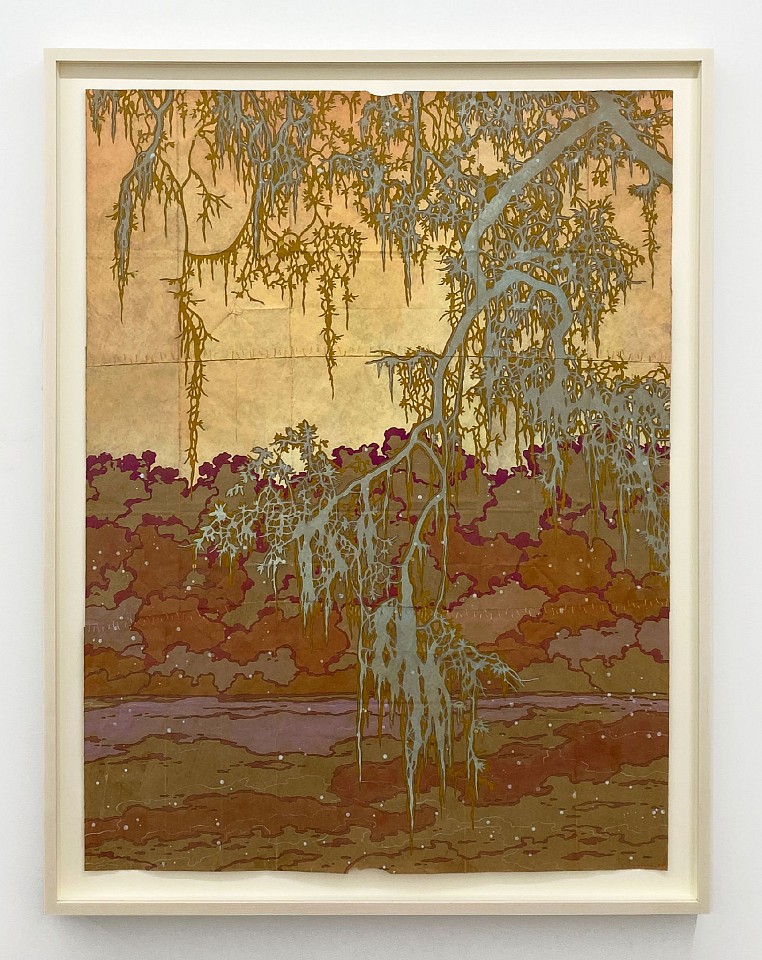 Maysey Craddock
Every Waiting Heart, 2025
CRADD120
gouache, flashe, and thread on found paper, 47 3/4 x 36 inches / 52 1/4 x 40 1/2 inches framed