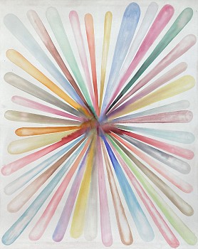 Lourdes Sanchez -&nbsp;for one moment, it all made sense, 2025 ink, watercolor and pencil on paper 55 x 43 inches SANCH1065