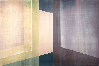 Karin Schaefer -&nbsp;Time Slip, 2025 oil on panel 40 x 60 inches SCHAE151