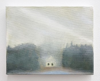 Work:&nbsp;House in Fog, 2025 oil on canvas 11 x 14 inches LYN981