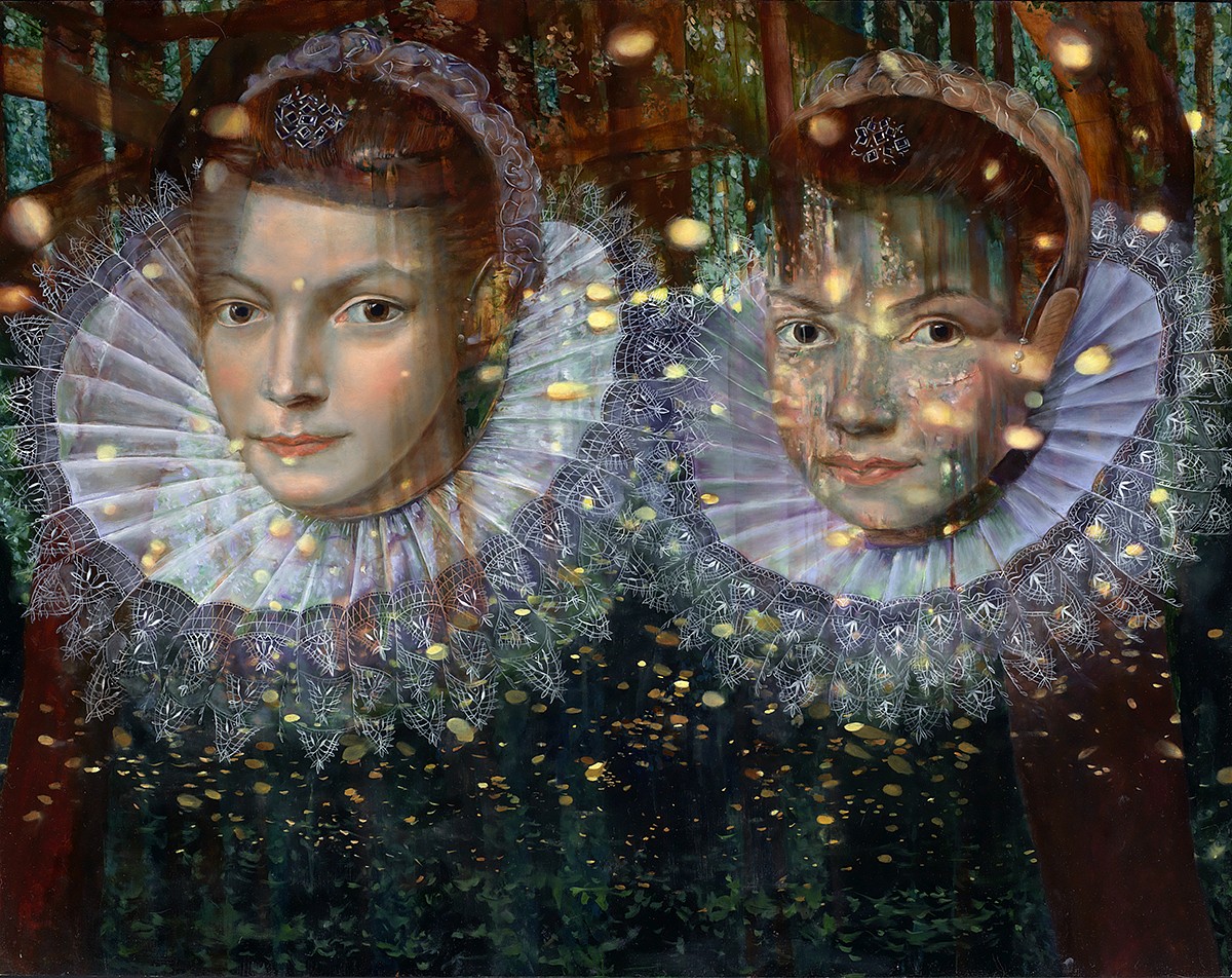 Andrea Hornick (LA)
Fireflies’ Lights In and Around Us; We Crept Away from Lurking, Scrutiny; TreesRestore Our Spirits, 2026
HORN052
oil on panel, 25 x 30 inches