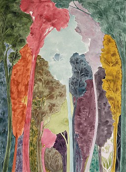 Bryan Rogers (LA) -&nbsp;Untitled, 2026 acrylic on paper 30 x 22 inches ROG022