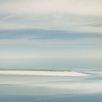 Thomas Hager (LA) -&nbsp;Blue Tide Marsh Minimalism, 2026 archival pigment print 42 1/2 x 42 inches HAG709