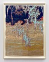 Maysey Craddock, Bay of Sand
2026, gouache, flashe, and thread on found paper