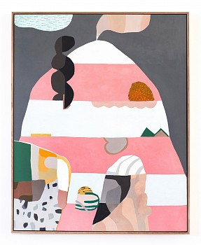 Work:&nbsp;Friendly Fumarole, 2026 oil on canvas 50 x 40 inches JWH194