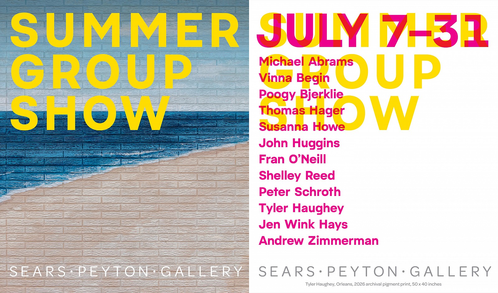 Summer Group Show Jun 30 &ndash; Jul 31, 2026